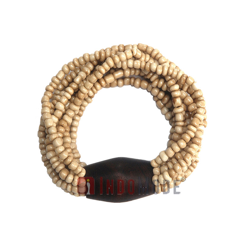 11 Strand Wooden Beaded Bracelets