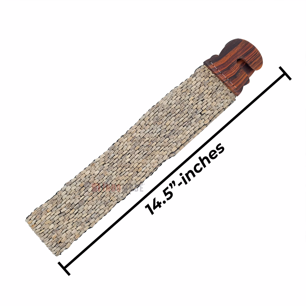 Natural Light Color Belt for Women Handcrafted Coconut Shell Elongated Beaded 2-inch Wide Elastic Stretchy Cinch BALI Fashion Sturdy Belt Wood Hook Clasp